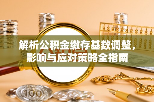 海勃湾解析公积金缴存基数调整，影响与应对策略全指南