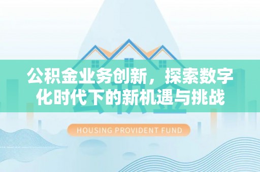 海勃湾公积金业务创新，探索数字化时代下的新机遇与挑战