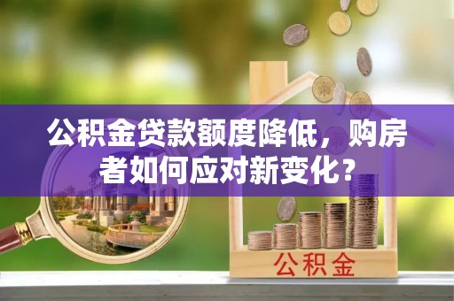 海勃湾公积金贷款额度降低，购房者如何应对新变化？
