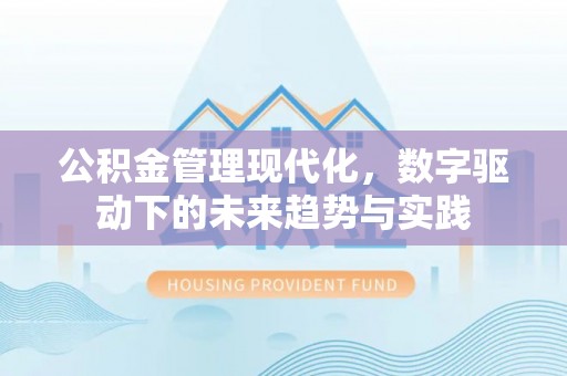 海勃湾公积金管理现代化，数字驱动下的未来趋势与实践