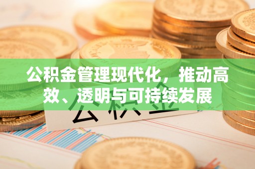 海勃湾公积金管理现代化，推动高效、透明与可持续发展