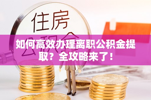 海勃湾如何高效办理离职公积金提取？全攻略来了！