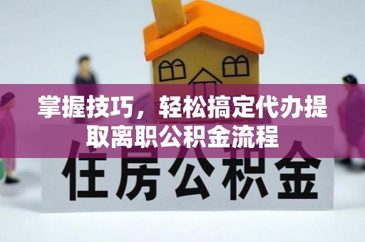 海勃湾掌握技巧，轻松搞定代办提取离职公积金流程
