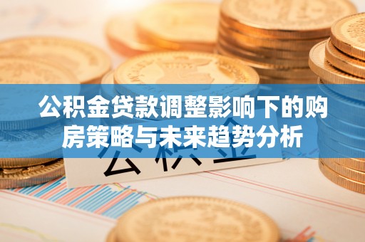 海勃湾公积金贷款调整影响下的购房策略与未来趋势分析