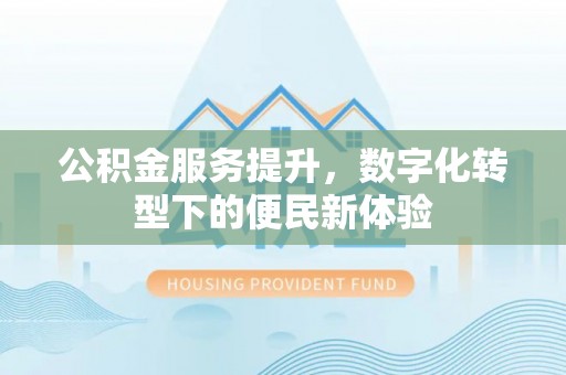 海勃湾公积金服务提升，数字化转型下的便民新体验
