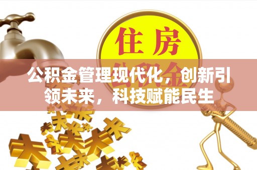 海勃湾公积金管理现代化，创新引领未来，科技赋能民生