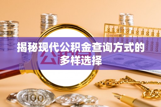 海勃湾揭秘现代公积金查询方式的多样选择