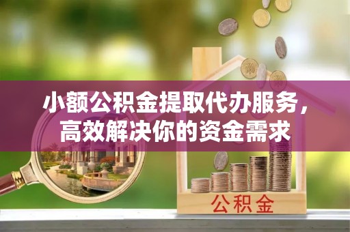海勃湾小额公积金提取代办服务，高效解决你的资金需求