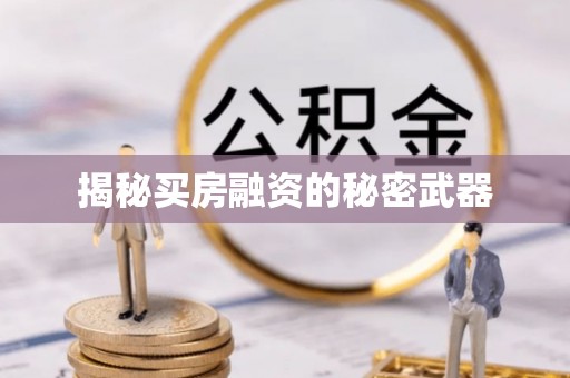 海勃湾揭秘买房融资的秘密武器