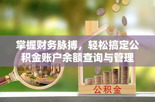 海勃湾掌握财务脉搏，轻松搞定公积金账户余额查询与管理