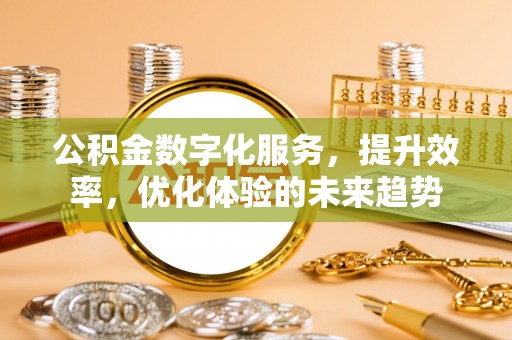海勃湾公积金数字化服务，提升效率，优化体验的未来趋势