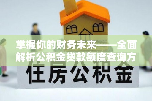 海勃湾掌握你的财务未来——全面解析公积金贷款额度查询方法