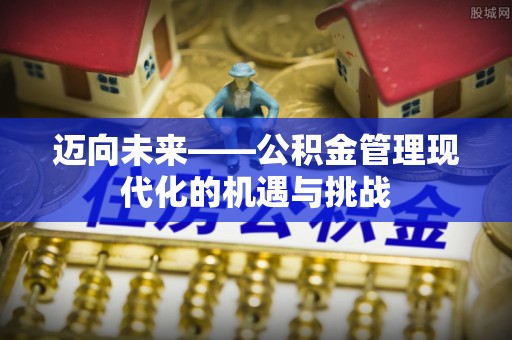 海勃湾迈向未来——公积金管理现代化的机遇与挑战
