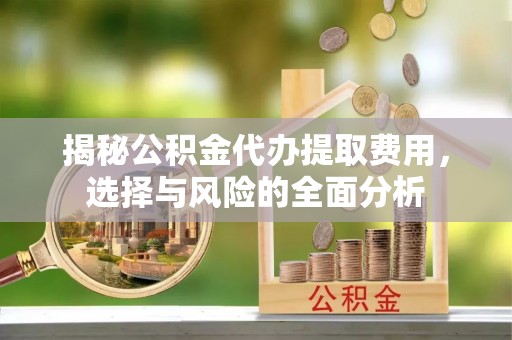 海勃湾揭秘公积金代办提取费用，选择与风险的全面分析