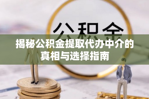 海勃湾揭秘公积金提取代办中介的真相与选择指南